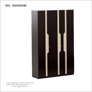 Iris 3 Door Wardrobe