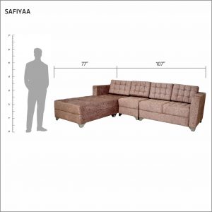 SAFIYAA 5 Seater Sofa with Couch