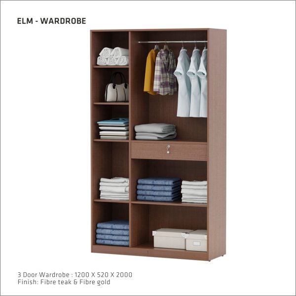 Elm 3 Door Wardrobe