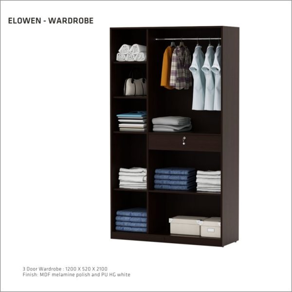 Elowen 3 Door Wardrobe