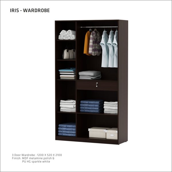 Iris 3 Door Wardrobe