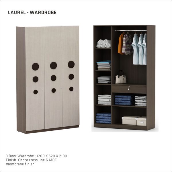 Laurel 3 Door Wardrobe