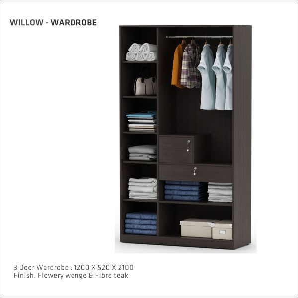Willow 3 Door Wardrobe