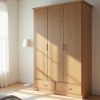 Willow 3 Door Wardrobe in teak finish