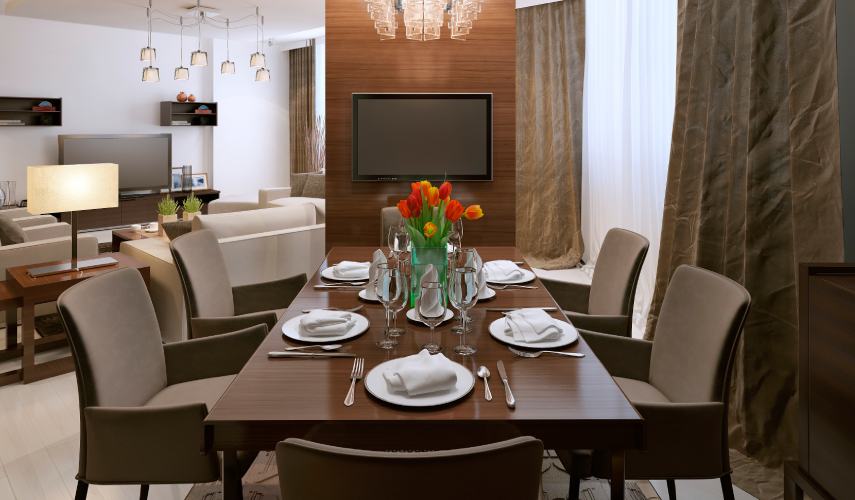 Marvel 6 Seater Dining Table – modern family dining set