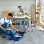 Status crew completing Professional Installation of Customized Furniture, emphasizing Project Efficiency