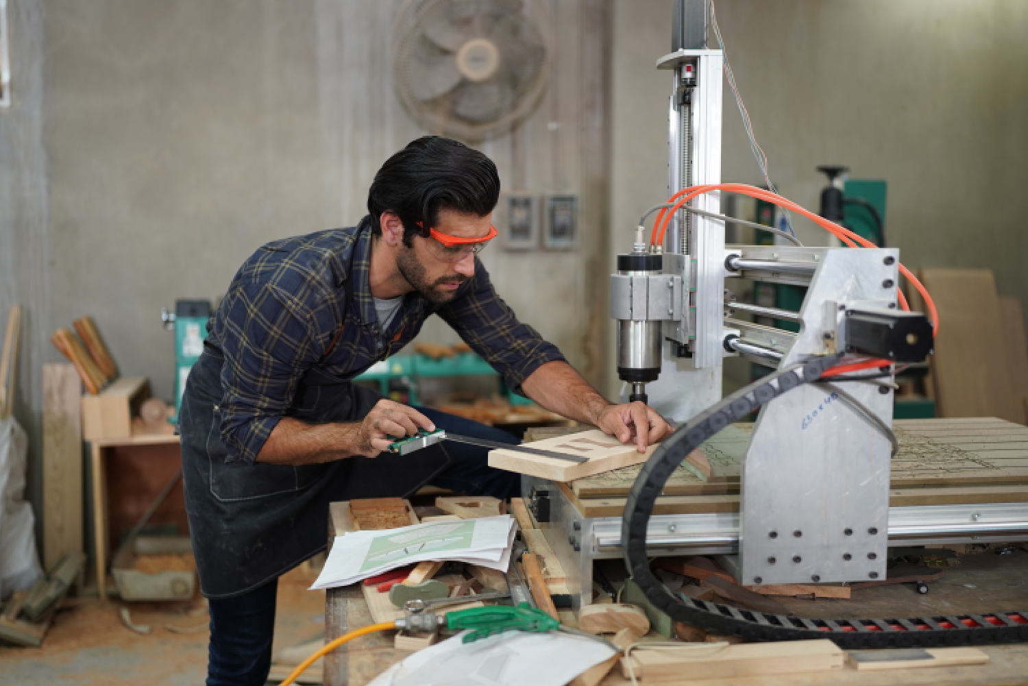 CNC machine demonstrating Precision Engineering and Modern Machinery in the Furniture Manufacturing process