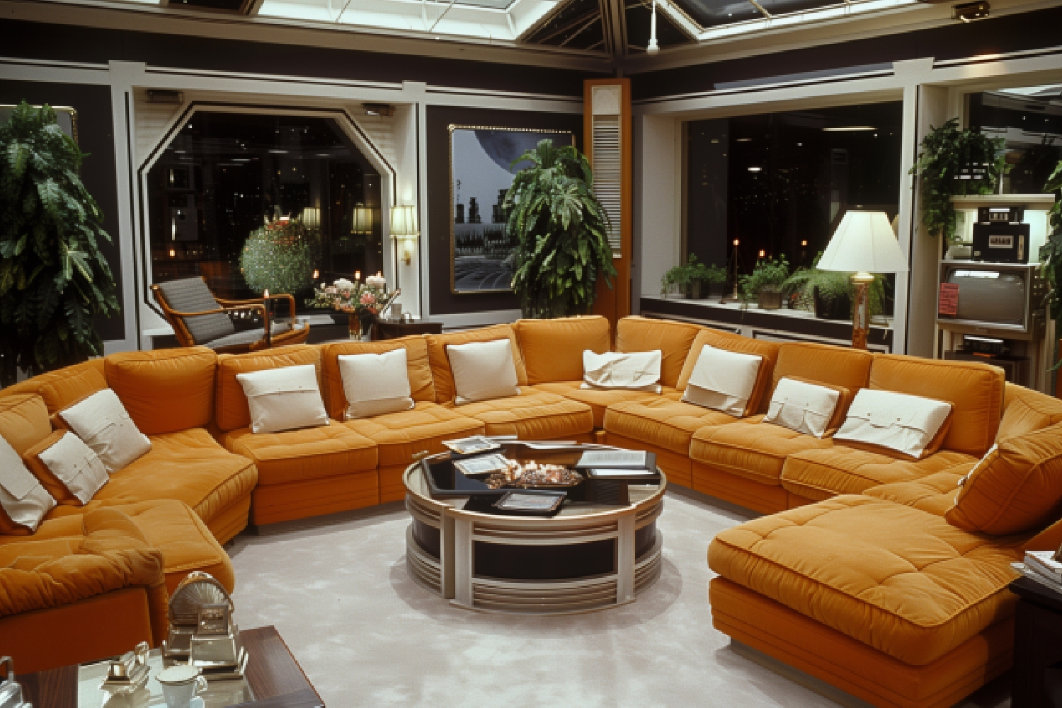 7 Seater Sofas arranged to create an Ultimate Lounge Space, positioned as a Home Entertainment centerpiece.
